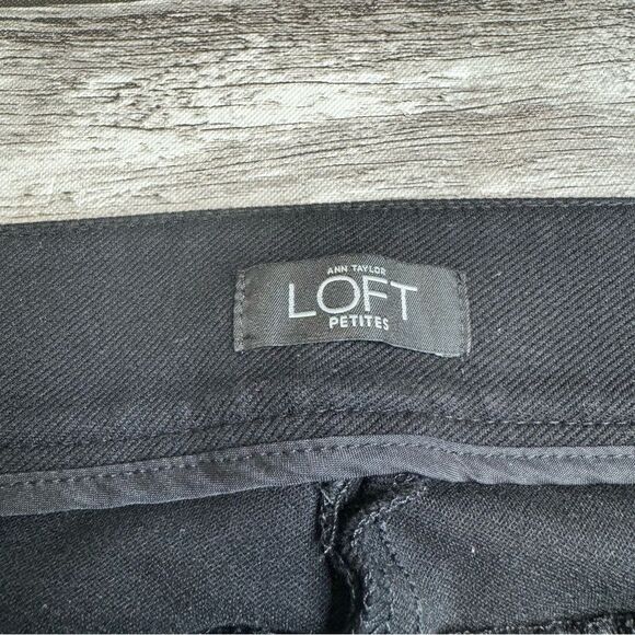 Ann Taylor LOFT Petites Women's Black Skinny Fit Heavy Jeggings 6P 6 Zip Pockets - Picture 9 of 14